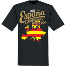 T-shirt Spagna calcio (Nero)