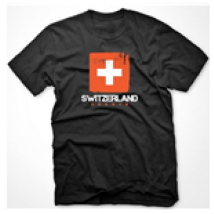 T-shirt Suisse Football (Noir)
