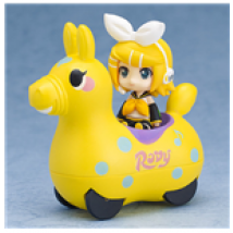 Hatsune Miku x CuteRody véhicule à friction avec figurine Kagamine Rin 7 cm