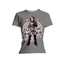 T-shirt Justin Bieber: Cut Out Hearts