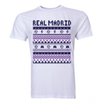 T-shirt Real Madrid Christmas (Blanc) - Enfants