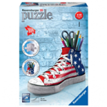 Ravensburger 12549 - Girly Girl - Sneaker Flag - Puzzle Portapenne 108 Pz