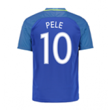 Maillot de Football Brésil Away 2016-2017 (Pelé 10)