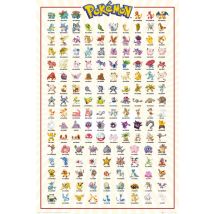 Poster Pokémon - Kanto 151
