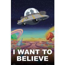 Poster Rick and Morty I Want To Believe