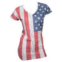 T-shirt USA pour femme