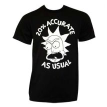 T-shirt Rick and Morty 20% Accurate