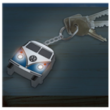 Volkswagen porte-clés lumineux Campervan