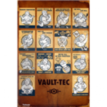 Poster Fallout 4 - Vault Tec Compilation 61x91,5 Cm