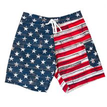Short de Bain USA - Patriotique Drapeau Américain