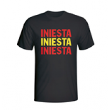 T-shirt Spagna calcio (Nero)