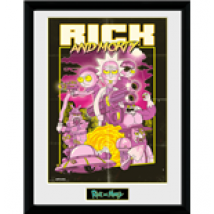 Rick And Morty - Action Movie (Stampa In Cornice 30x40cm)