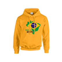 Sweat-shirt Brésil (Jaune)