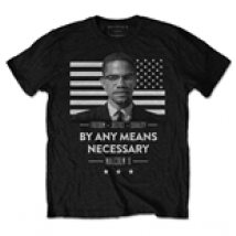 T-shirt Malcolm X: By Any Means Necessary