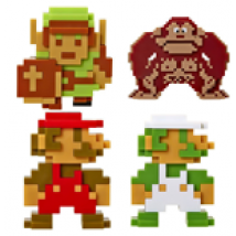 World of Nintendo pack 5 figurines Vinyl 6 cm Retro 8-Bit