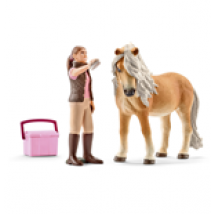 Schleich 2541431 - Stalliere Con Puledro Island