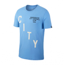 T-shirt Manchester City 2017-2018 (Blu)