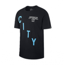 T-shirt Manchester City 2017-2018 (Nero)