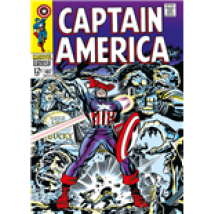 Captain America (Poster Metallico 70X50 Cm)