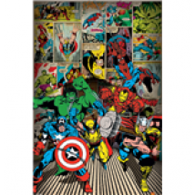 Poster Marvel Comics - Here Come The Heroes - 61X91,5 Cm