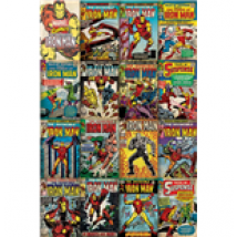 Poster Marvel Iron Man Covers - 61X91,5 Cm