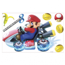 Nintendo Décoration vinyle repositionnable géante Mario Kart 8