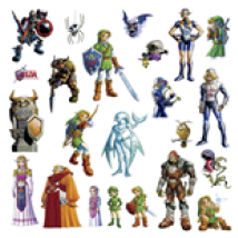 The Legend of Zelda Sticker en vinyle géant repositionnable Ocarina of Time 3D