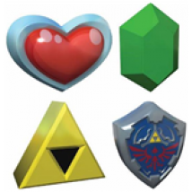 Legend of Zelda présentoir balles anti-stress 3D 8 cm (12)