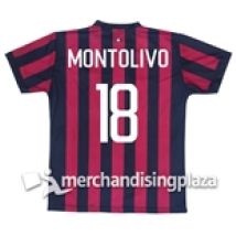 Prima maglia Milan ufficiale Montolivo 18 replica stagione 2017-18