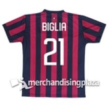 Prima maglia Milan ufficiale Biglia 21 replica stagione 2017-18