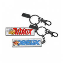 Astérix porte-clés métal Asterix & Obelix 7 cm