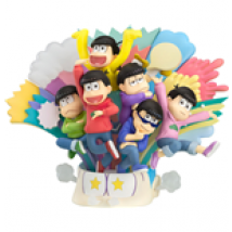 Osomatsu-san Diorama PVC Matsuno Brothers 14 cm
