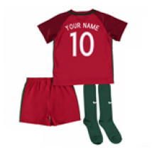 Tenue de football pour enfant Portugal Football 2016-2017 Home (Votre Nom)