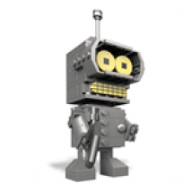 Futurama Mega Construx Kubros jeu de construction Bender 14 cm