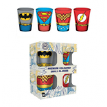 DC Comics Set 4 verres à liqueur Premium Costumes