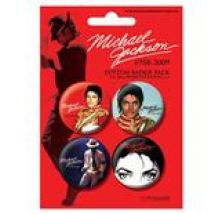 Pack Badges rouge Michael Jackson