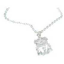 Liverpool FC Pendentif en argent plaqué et Chaîne