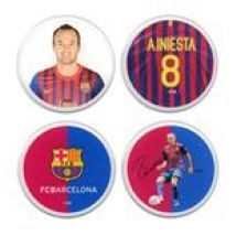 Adhésif FC Barcelone - 3D Stickers 4pk Iniesta