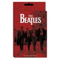 Paquet de 10 cartes postales The Beatles - rouge
