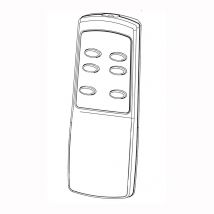 Dimplex Fernbedienung für Cassette 1000R Opti-myst Elektrofeuer [sechs Tasten]