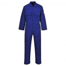 Biz Weld Mens Flame Resistant Overall Royal Blue 3XL 32"