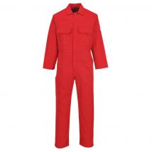 Biz Weld Mens Flame Resistant Overall Red M 32"