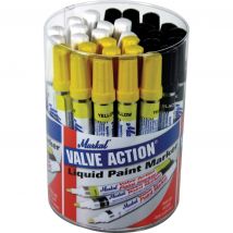 Markal Valve Action Paint Marker Pen Tub Assorted Pack of 24