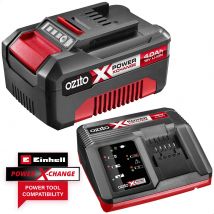 Ozito Genuine 18v Cordless Power X-Change Li-ion Battery 4ah and Fast Charger