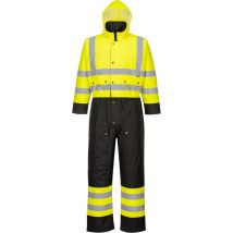Oxford Weave 300D Class 3 Hi Vis Contrast Overall Yellow / Black L