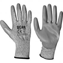 Scan PU Coated Cut 3 Gloves Grey 2XL