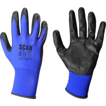 Scan Max Dexterity Nitrile Work Gloves Blue 2XL Pack of 1