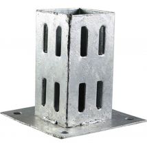 Bolt Down Fence Post Shoe Galvanised 75mm