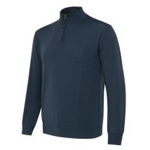 Beretta - Pull Col Zippé Merino - Ebony - Taille M