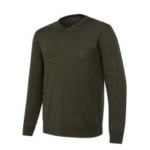 Beretta - Pull Col En V Merino - Kaki - Taille M